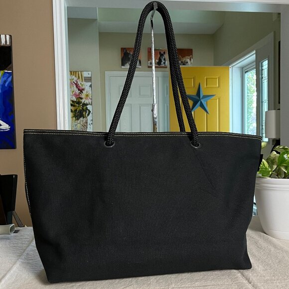 Black/Yellow Daisy Large Tote by Nautilos - Authentic - Picture 5 of 16
